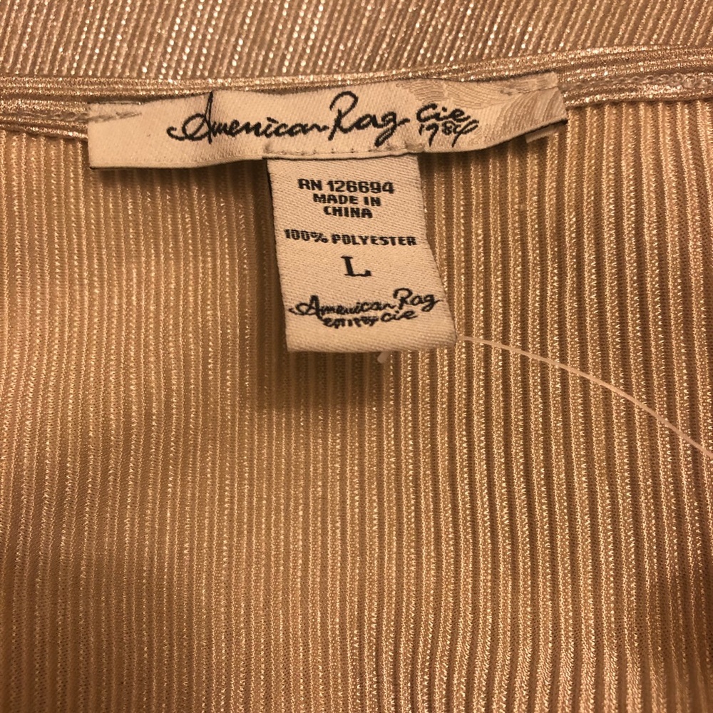 NWT American Rag Champagne Holiday Dress |Large - Picture 7 of 8